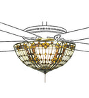 Meyda 16"W Fleur-de-lis Fan Light Fixture '97659