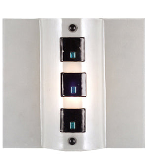 Meyda 12"W Metro Fusion Black Tie Affair Wall Sconce 97998