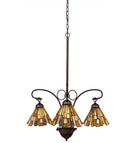 Meyda 24"W Delta Jadestone 3 LT Chandelier 98058
