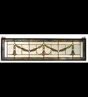 Meyda 32"W X 8"H Garland Swag Stained Glass Window '98102