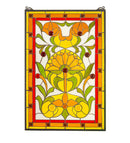 Meyda 20"W X 30"H Picadilly Stained Glass Window 98229