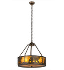 Meyda 22" Wide Lone Bear Inverted Pendant 98440