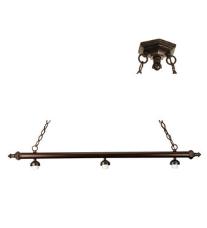 Meyda 47"L RIBBED 3 LT ISLAND HARDWARE