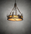 Meyda 34" Wide Moose at Dusk Inverted Pendant 98742