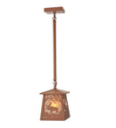 Meyda 7"Sq Moose at Dawn Mini Pendant 98768