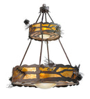 Meyda 36"W Woodland Pine 2 Tier Inverted Pendant 98873