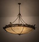 Meyda 54"W Greenbriar Oak Inverted Pendant 98968