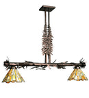 Meyda 34"L Delta Jadestone 2 LT Tall Pines Island Pendant 99008