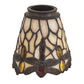 Meyda 4"W Tiffany Hanginghead Dragonfly Fan Light Shade '99245