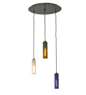 Meyda 16"W Venice 3 LT Wine Bottle Cascading Pendant '99435