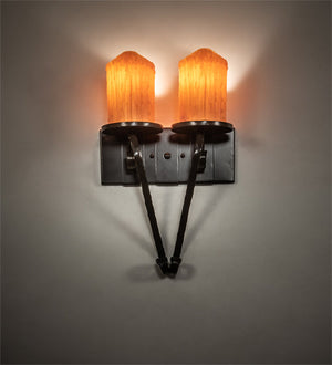 Meyda 12" Wide Carpathian 2 Light Wall Sconce '99467