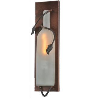 Meyda 4"W Tuscan Vineyard Wine Bottle Wall Sconce 99640