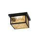 Meyda 12" Square Hyde Park Winter Pine Flushmount - 99669