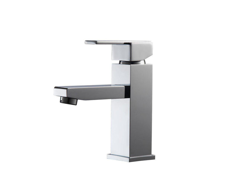 KubeBath Aqua Piazza Single Lever Bathroom Vanity Faucet - Chrome, AFB041