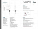 KubeBath Aqua Balzo Single Lever Wide Spread Bathroom Vanity Faucet - Chrome, AFB053