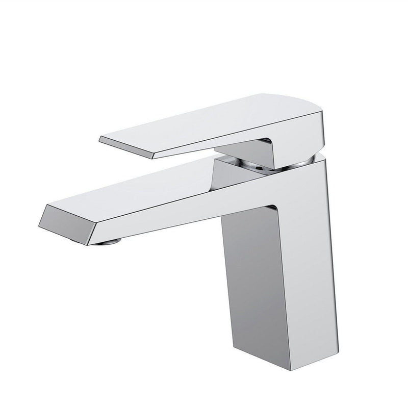 KubeBath Aqua Chiaro Single Lever Bathroom Vanity Faucet - Chrome, AFB11701