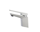 KubeBath Aqua Siza Single Lever Modern Bathroom Vanity Faucet - Matt White, AFB13WH