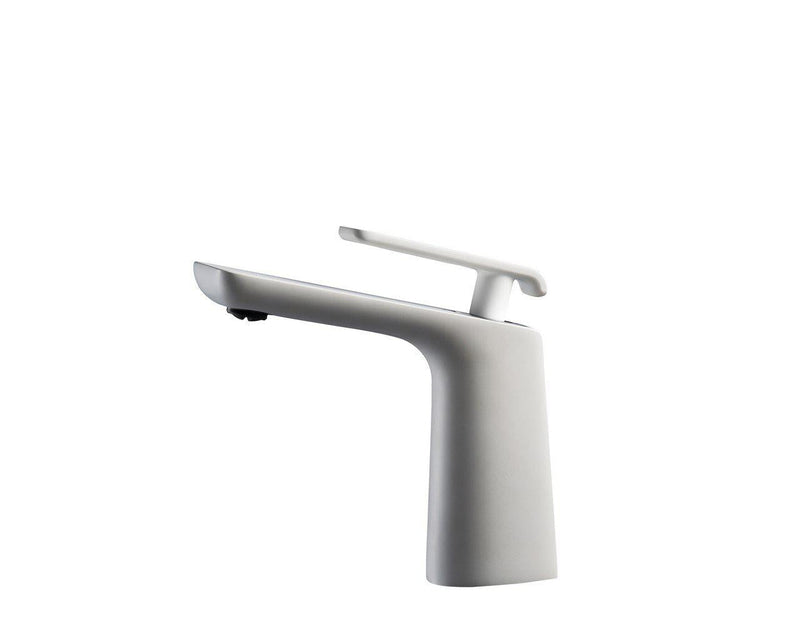 KubeBath Aqua Adatto Single Lever Faucet - Chrome and White, AFB1639WH