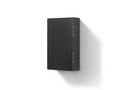KubeBath Bliss 14" Wide by 24" High Linen Side Cabinet With One Door in Black Wood Finish, ALT24-BK