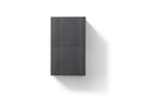 KubeBath Bliss 14" Wide by 24" High Linen Side Cabinet With One Door in High Gloss Gray Oak Finish, ALT24-HGGO