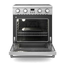 Thor Kitchen 2-Piece Appliance Package - 30-Inch Electric Range and Wall Mount Range Hood in Stainless Steel