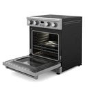 Thor Kitchen 2-Piece Appliance Package - 30-Inch Electric Range and Wall Mount Range Hood in Stainless Steel