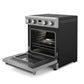 Thor Kitchen 5-Piece Appliance Package - 30-Inch Electric Range, Refrigerator, Dishwasher, Microwave, and Wine Cooler in Stainless Steel