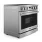 Thor Kitchen 4-Piece Appliance Package - 36-Inch Electric Range, Refrigerator, Dishwasher, and Microwave in Stainless Steel