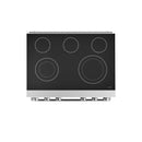 Thor Kitchen 5-Piece Appliance Package - 36-Inch Electric Range, Pro-Style Wall Mount Range Hood, Refrigerator, Dishwasher, and Microwave in Stainless Steel