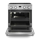 Thor Kitchen 2-Piece Appliance Package - 30-Inch Gas Range and Wall Mount Range Hood in Stainless Steel