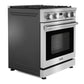Thor Kitchen 4-Piece Appliance Package - 30-Inch Gas Range, Wall Mounted Range Hood, Refrigerator with Water Dispenser, and Dishwasher in Stainless Steel