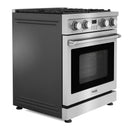 Thor Kitchen 2-Piece Appliance Package - 30-Inch Gas Range and Wall Mount Range Hood in Stainless Steel