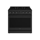 Thor Kitchen 36-Inch Liquid Propane Range in Black - Contemporary Professional