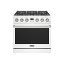 Thor Kitchen 36-Inch Liquid Propane Range in White - Contemporary Professional