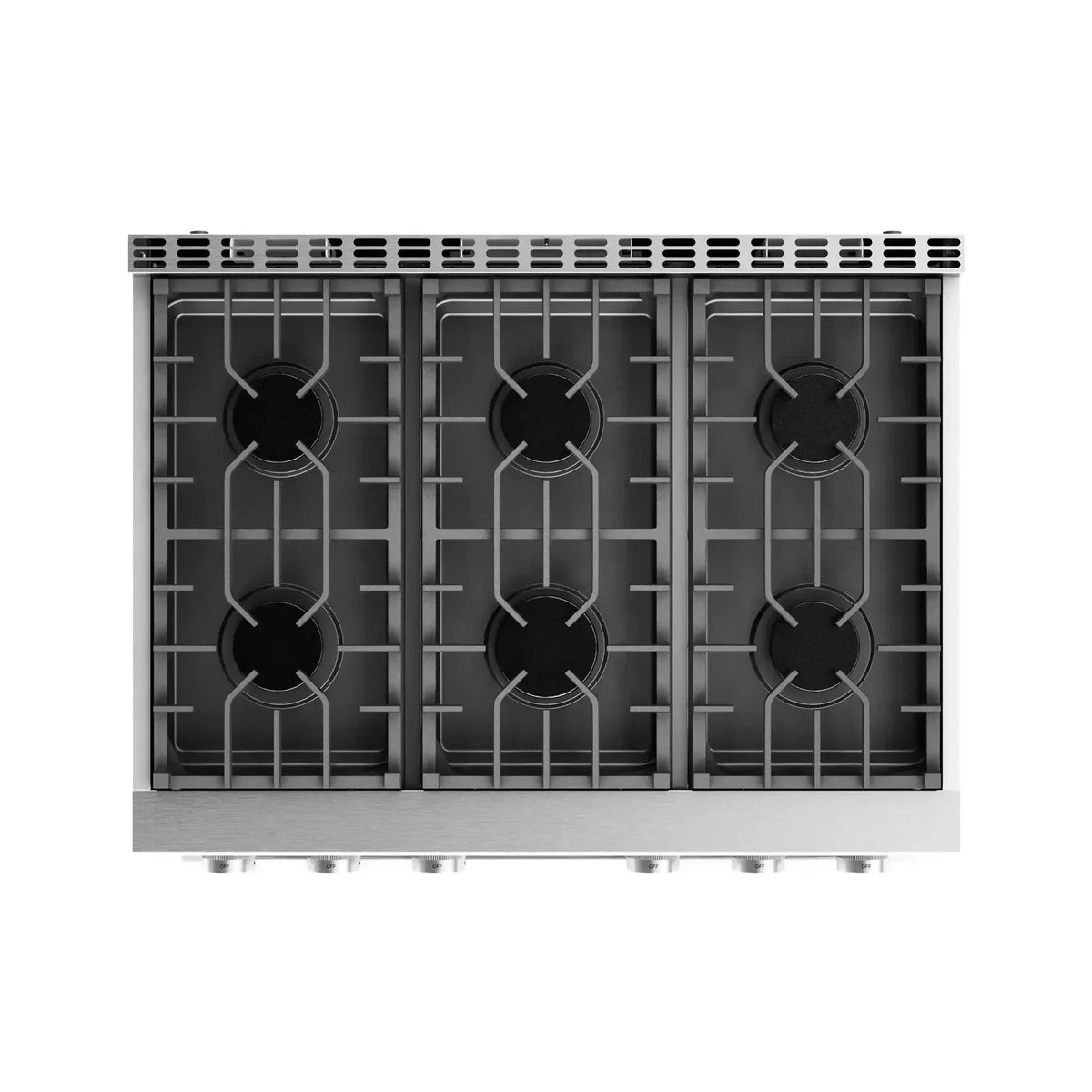Thor Kitchen 4-Piece Appliance Package - 36-Inch Gas Range, Refrigerator, Dishwasher, and Microwave in Stainless Steel