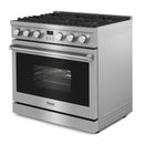 Thor Kitchen 36-Inch Gas Range with 6 Burners, 6.0 cu. ft. Convection Oven in Stainless Steel ARG36