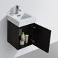 Bliss 16 in. Wall Mount Modern Bathroom Vanity - Black