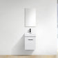 Bliss 16 in. Wall Mount Modern Bathroom Vanity - High Gloss White