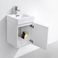 Bliss 16 in. Wall Mount Modern Bathroom Vanity - High Gloss White