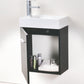 Bliss 18 in. Wall Mount Modern Bathroom Vanity - Black