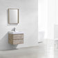 Bliss 24 in. Wall Mount Modern Bathroom Vanity - Nature Wood