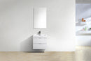 Bliss 24 in. Wall Mount Modern Bathroom Vanity - High Gloss White