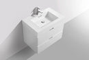 Bliss 30 in. Wall Mount Modern Bathroom Vanity - High Gloss White