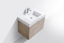 Bliss 30 in. Wall Mount Modern Bathroom Vanity - Nature Wood