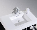 Bliss 40 in. Wall Mount Modern Bathroom Vanity - Black