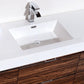 KubeBath Bliss 60 in. Single Sink Wall Mount Modern Bathroom Vanity - Walnut, BSL60S-WNT