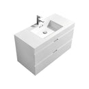 Bliss 40 in. Wall Mount Modern Bathroom Vanity - High Gloss White