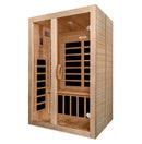 Golden Designs Dynamic Santiago 2-person Low EMF Under 8MG FAR Infrared Sauna Canadian Hemlock - DYN-6209-01
