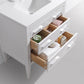 Eiffel 30'' High Gloss White Vanity W/ Quartz Counter Top