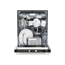 FORNO 3-Piece Appliance Package - 36-Inch Marco Gas Range, French Door Refrigerator, & Dishwasher in Stainless Steel FBDL-009-01CAUS